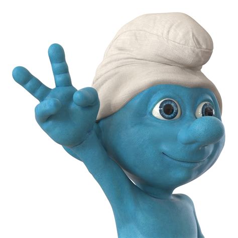 3d smurf rigged model