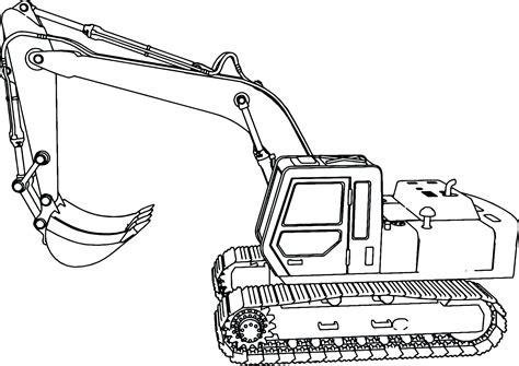 Excavator Coloring Pages to download and print for free