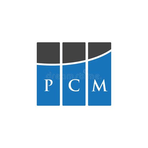 PCM Letter Logo Design on WHITE Background. PCM Creative Initials ...