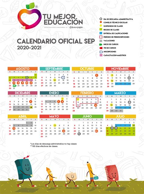 Este Es El Calendario Del Ciclo Escolar 2020 2021 Nacional | Images and ...