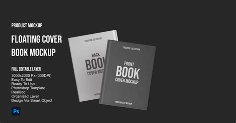 Floating Cover Book Mockup, Graphic Templates - Envato Elements