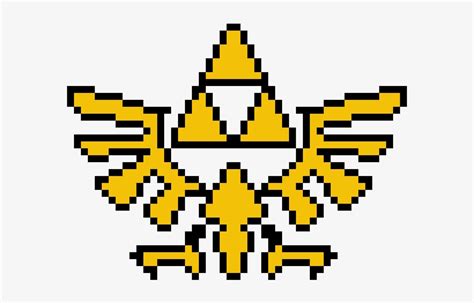 Zelda - Triforce Zelda Pixel Art Transparent PNG - 710x540 - Free ...