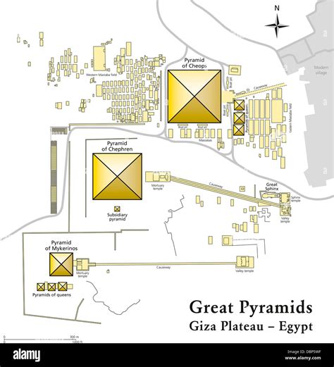 The Great Pyramid Of Giza Map