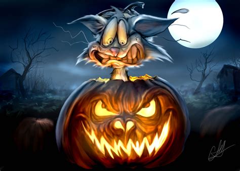 Spooky Bunny Halloween HD Wallpaper by Chris Scalf