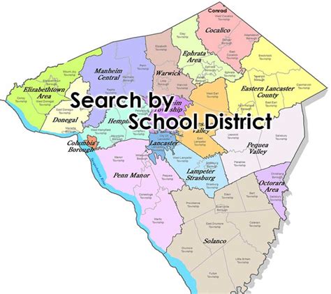 Lancaster County School Districts Map - Cities And Towns Map