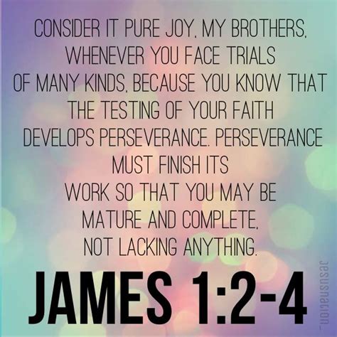 Pin by Allison Boyce on My pictures | James 1 2-4, Bible encouragement ...