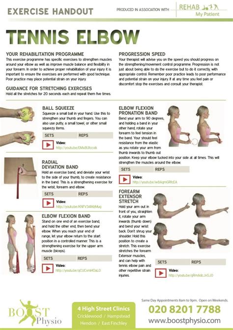 tennis elbow exercise handout | tennis elbow exercise handout - BOOST ...