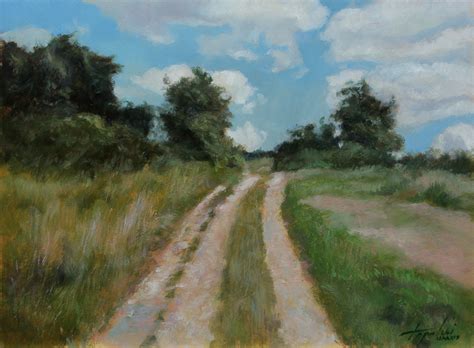 Rural Countryside Road - Landscape Oil Painting - Fine Arts Gallery ...