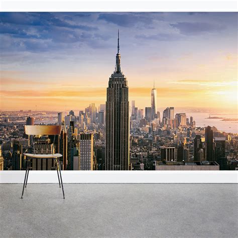 New York Skyline Wall Decal | NYC Wall Mural | Wallums