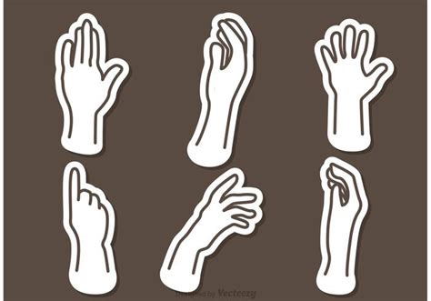 Hand Outline Icons Vectors - Download Free Vector Art, Stock Graphics ...