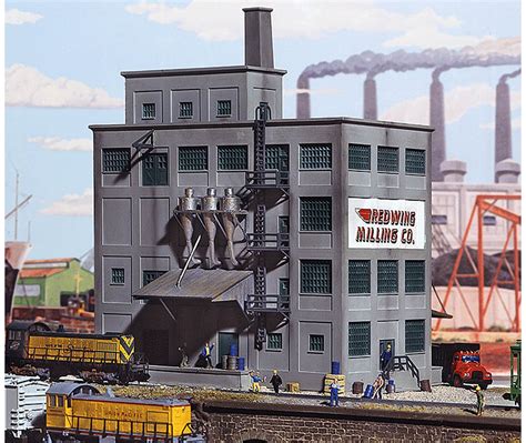 Walthers Cornerstone N Scale Building/Structure Kit Red Wing Milling Co.