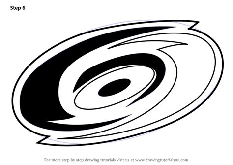 Learn How to Draw Carolina Hurricanes Logo (NHL) Step by Step : Drawing ...