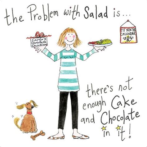 The Problem with Salad!!! £1.50 www.susanscards.co.uk Belly Laughs ...