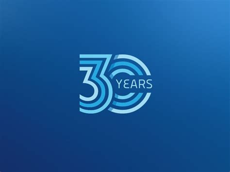 30 Years | Anniversary logo, Graphic design logo, Branding design logo