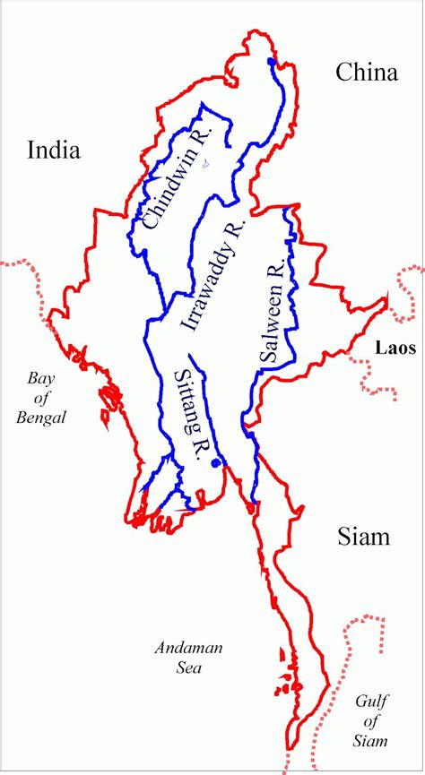 Burma River Map