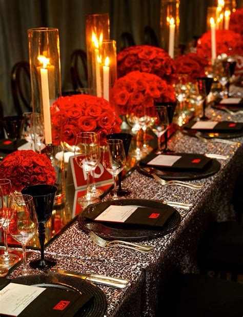 Red Centerpiece For Dining Table