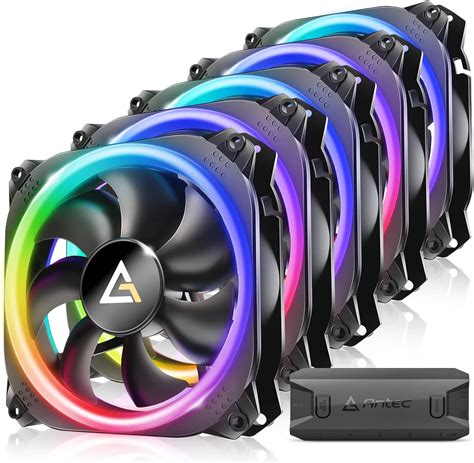 Antec Prizm 120 ArGB 5+C 120mm Case Fan W/Fan Controller (5 In 1 Pack ...