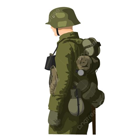 Soldier Military Vector Illustration, Soldier, Veteran Day, Military ...