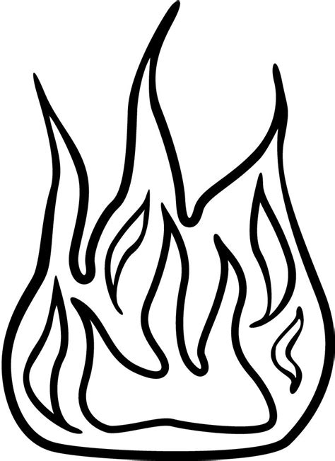 Outline Fire Clipart Black And White : With these fire clip art ...