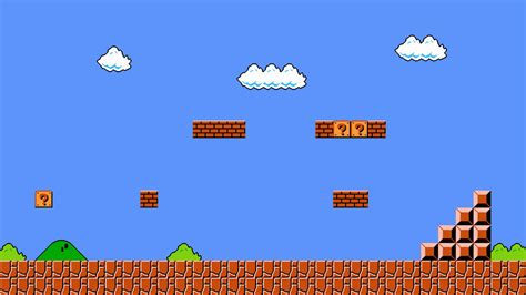 Super Mario Bros 1-1 Wallpaper HD Flat by wougie89 on DeviantArt