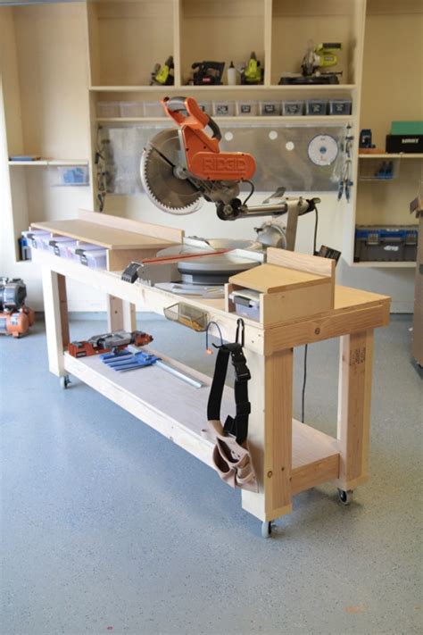 6 DIY Space-Saving Miter Saw Stand Plans for a Small Workshop