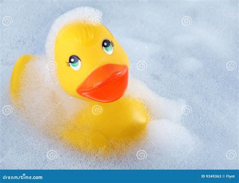 Rubber duck in the bath stock image. Image of nobody, duck - 9349363