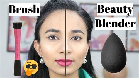 Brush vs Beauty Blender - सही तरीके से फाउंडेशन कैसे लगाएं | How to ...