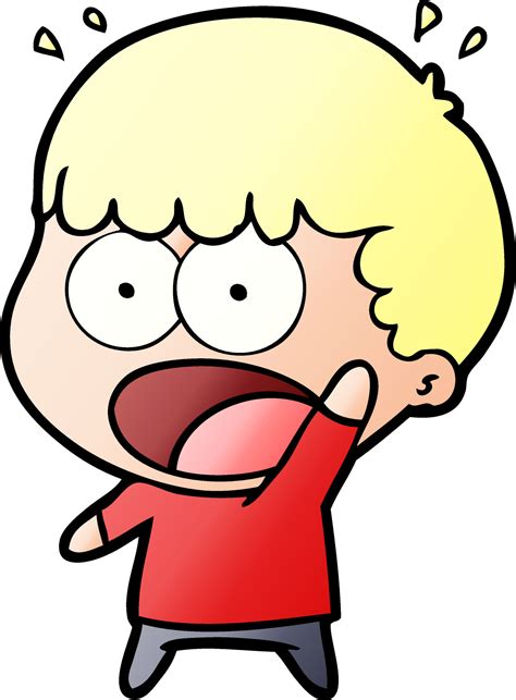 cartoon shocked man 12430585 Vector Art at Vecteezy