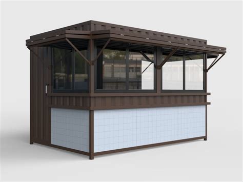 Simple Outdoor Kiosk Design Food Booth Used For Outside