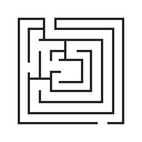 Maze Line Black Icon 548315 Vector Art at Vecteezy