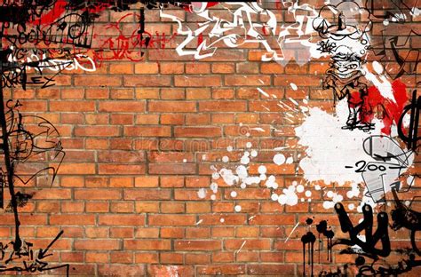 Brick Wall Graffiti Wallpaper - Wall Design Ideas