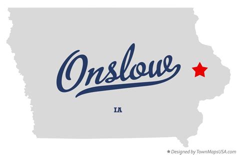 Map of Onslow, IA, Iowa