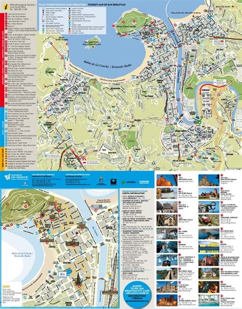 San Sebastián tourist attractions map | Map, Tourist, Tourist attraction