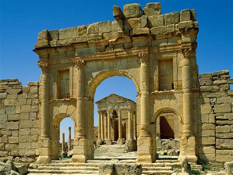 Tunisia, Africa, Sbeitla Roman Ruins