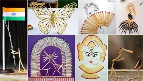 Matchstick Art & Craft Ideas Kids Can Make - Kidpid