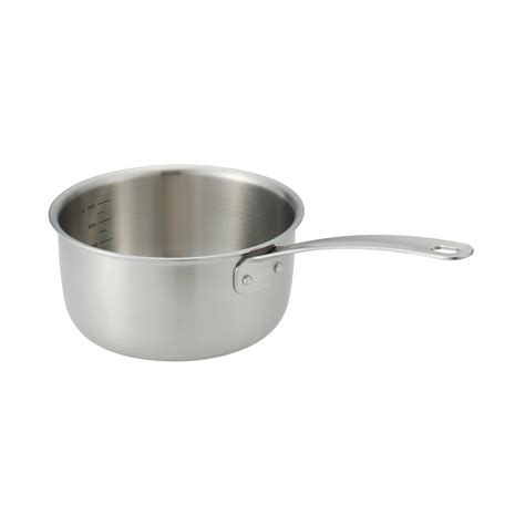 STAINLESS ALUMINIUM 3-LAYER STEEL SAUCEPAN