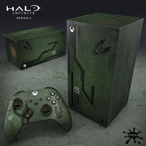 Custom Halo Infinitr Xbox Series X made by console designer XboxPope : halo