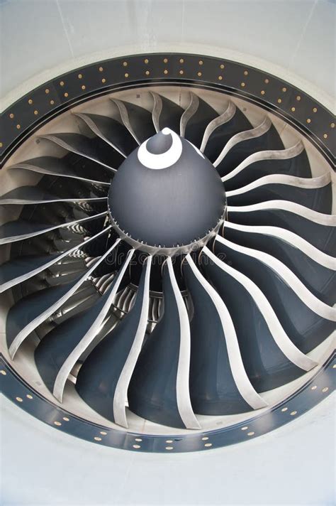 Turbine Blades of an Aircraft Jet Engine Stock Photo - Image of flight ...