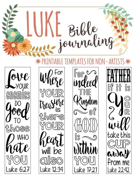 LUKE 4 Bible Journaling Printable Templates Illustrated - Etsy