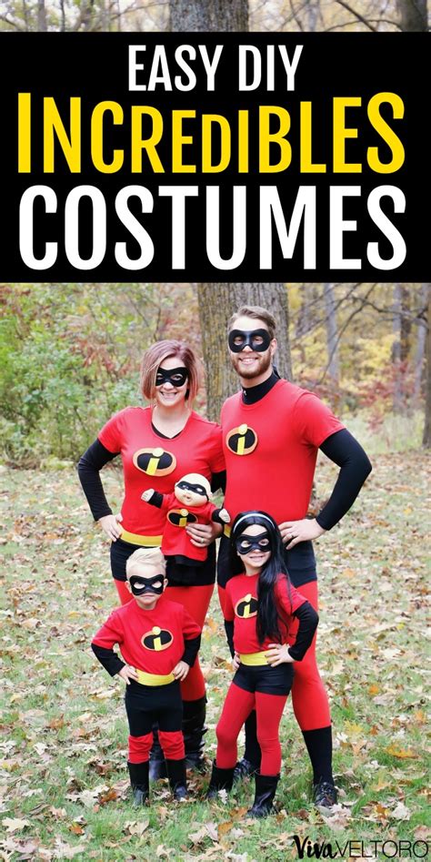 Easy DIY Incredibles Costumes for the Whole Family! - Viva Veltoro