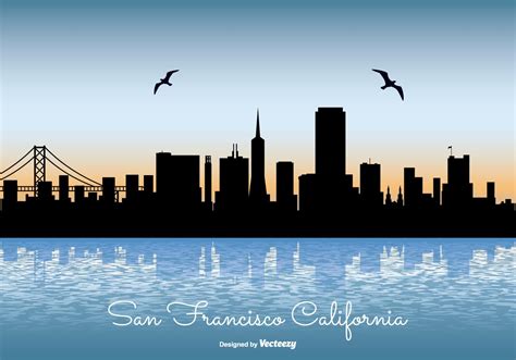 San francisco Skyline Illustration - Download Free Vector Art, Stock ...