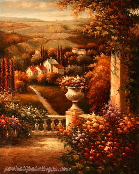 Landscape wall art, Oil painting flowers, Oil painting reproductions