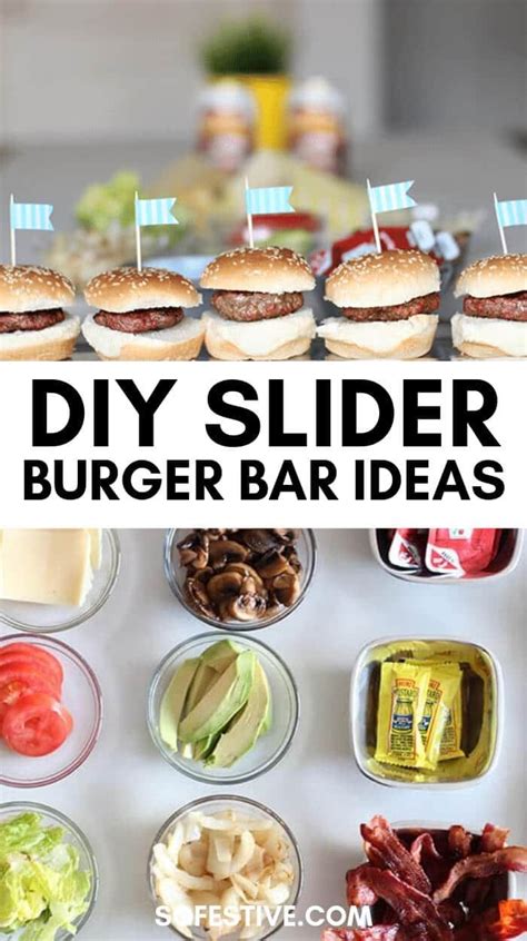 Burger Slider Bar - Tips & Tricks To Create-Your-Own Burger Bar | Party ...