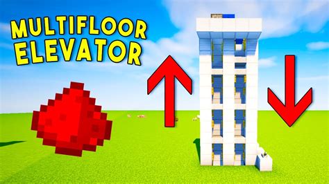 REALISTIC MULTIFLOOR REDSTONE ELEVATOR - Minecraft Redstone Tutorial ...