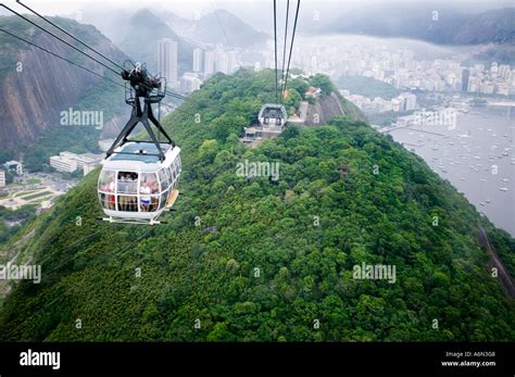 Cable car Rio de Janeiro Sugarloaf Mountain Brazil Stock Photo - Alamy