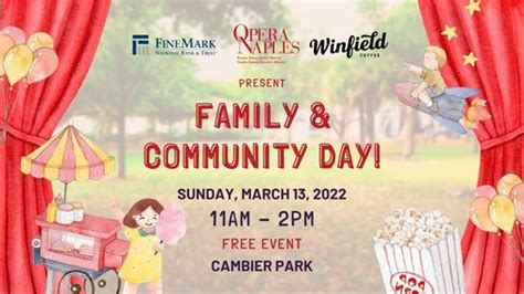 Family & Community Day at Cambier Park, Cambier Park, Naples, 13 March ...