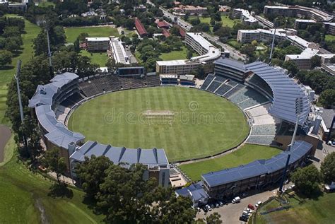 Wanderers Cricket Stadium - Aerial View Stock Photo - Image of gauteng ...