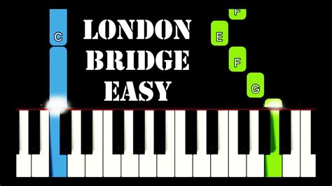 London Bridge easy piano version - YouTube