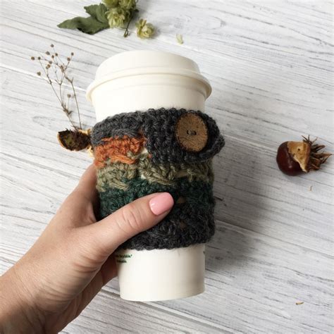 Fall Cup Cozy, Coffee Cup Cozy, Halloween Cozy, Fall Coffee Cozy ...