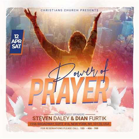 Power Of Prayer Church Flyer By artolus | TheHungryJPEG